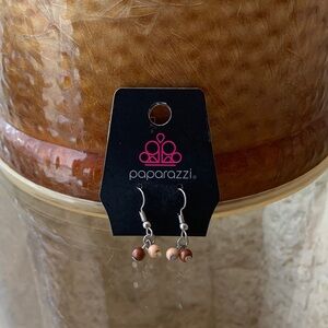✨5/$25✨ Paparazzi Silver Brown and Beige Dangle Earrings